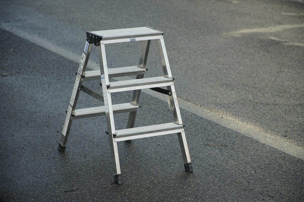 this is my step ladder; I never knew my real ladder.